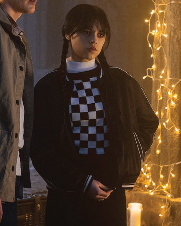 Wednesday 2024 Season 2 Jenna Ortega Bomber Jacket