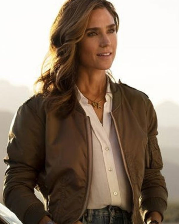 Jennifer Connelly Top Gun Maverick Penny Benjamin Brown Jacket