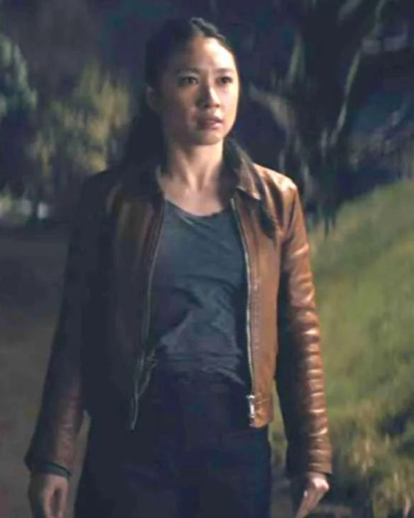 Jin Cheng 3 Body Problem Brown Leather Jacket