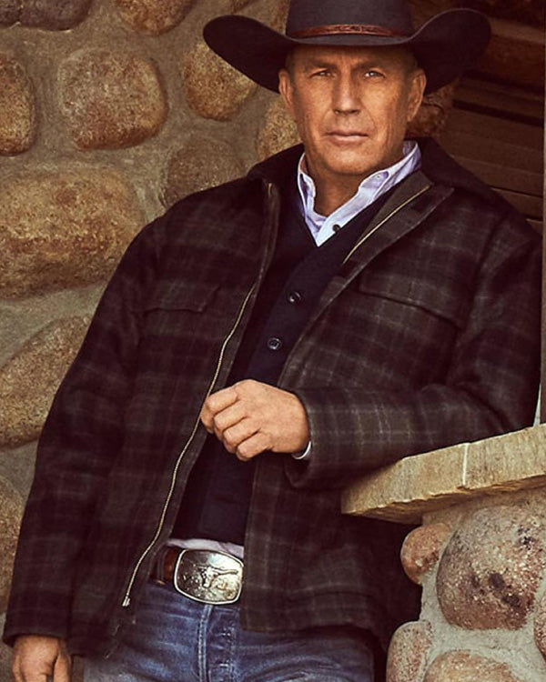 John Dutton Yellowstone Plaid Jacket