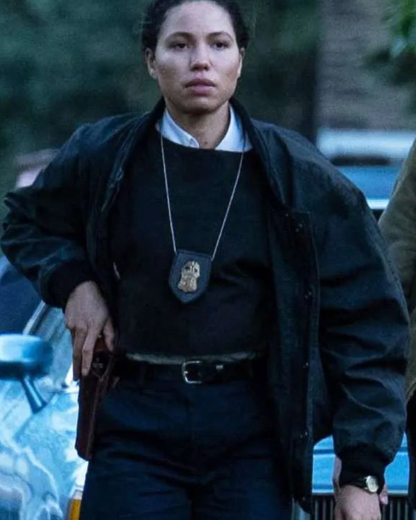 Jurnee Smollett The Order 2024 Black Jacket