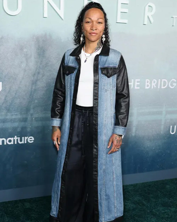 Kali Reis Under The Bridge 2024 Denim Long Coat