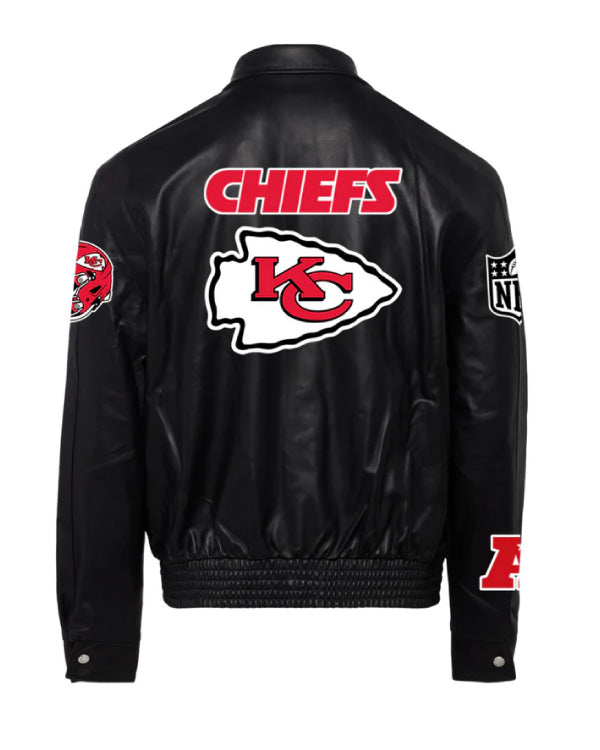 Kansas City Chiefs Black Leather Jacket