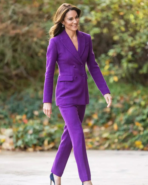 Kate Middleton Purple Suit