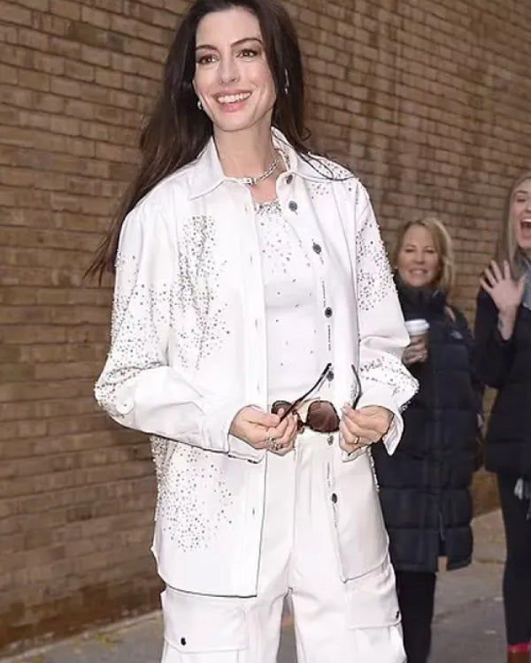 Live with Kelly and Mark Anne Hathaway White Jacket