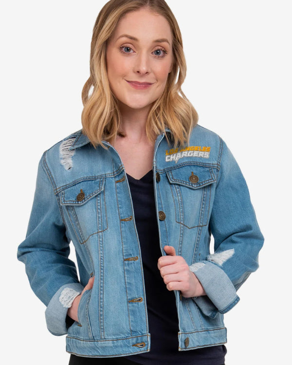 Los Angeles Chargers Womens Denim Days Jacket