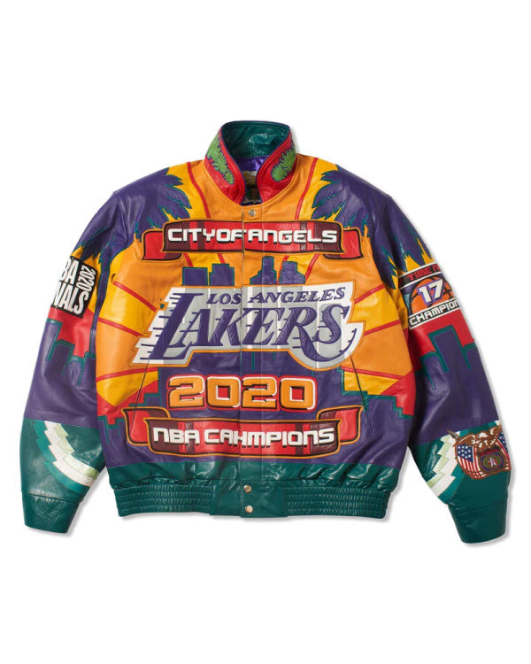 Los Angeles Lakers 2020 Championship Leather Jacket