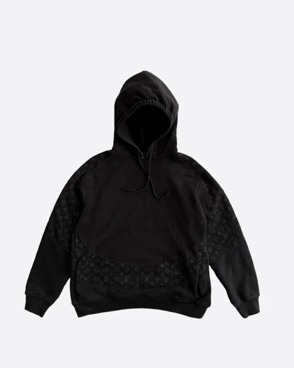 Louis Vuitton Black Circle Cut Monogram Hoodie