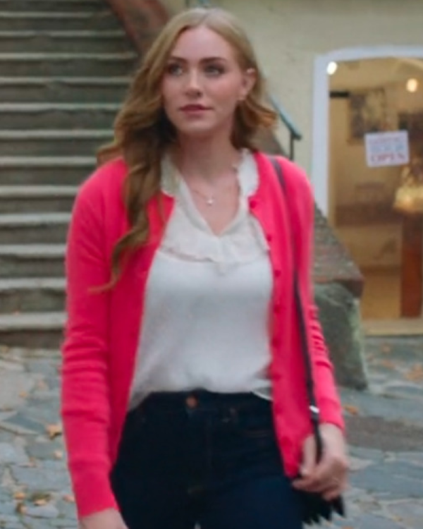 Love On The Danube Royal Getaway Jessica Sipos Pink Cardigan