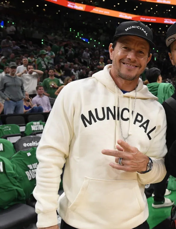 Mark Wahlberg NBA Final White Hoodie