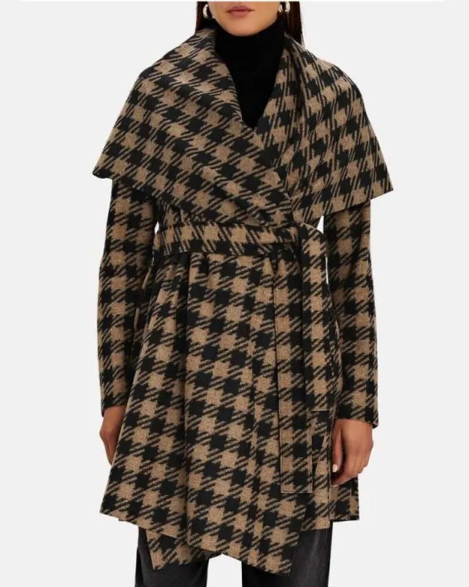 The Equalizer S01 EP02 Melody Chu Houndstooth Coat