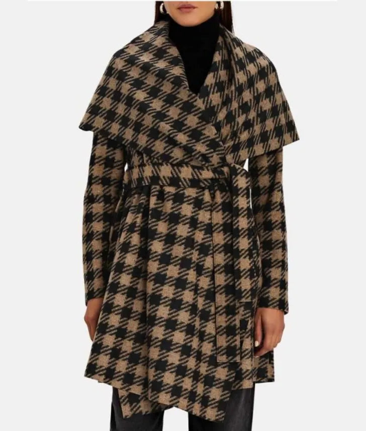 The Equalizer S01 EP02 Melody Chu Houndstooth Coat