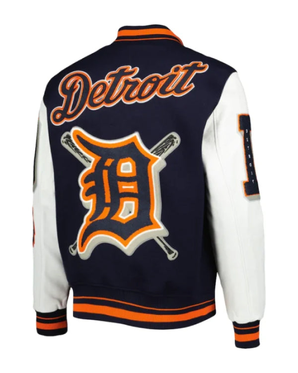 Men’s Detroit Tigers Mash Up Logo Varsity Full-zip Jacket