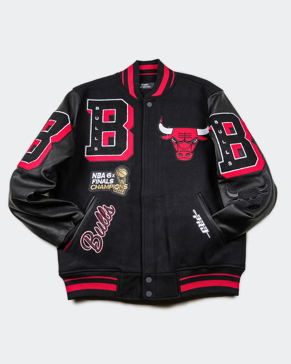 Men’s Pro Standard Chicago Bulls Mash Up Black Varsity Jacket