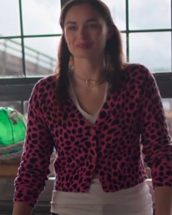 Murder In A Small Town 2024 Amy King Leopard Print Cardigan