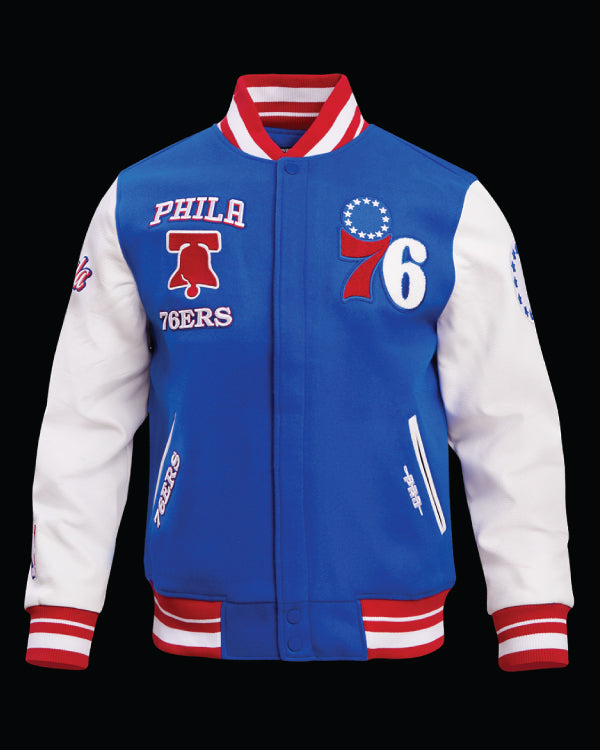 NBA Philadelphia 76ers Retro Classic Wool Varsity Jacket