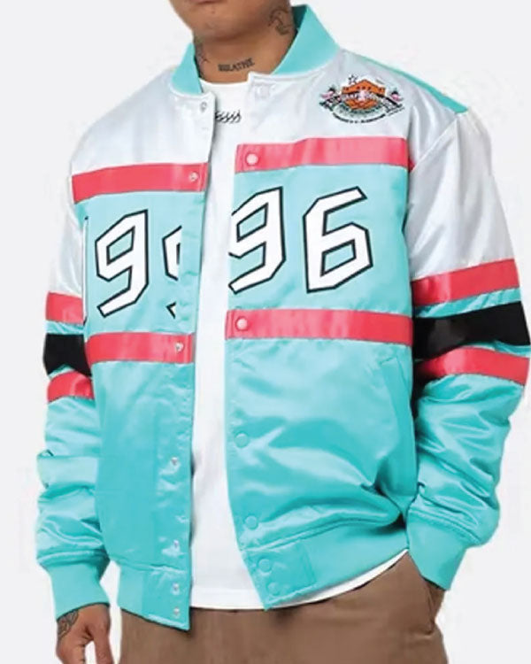 NBA Weekend 1996 Hardwood Classics Teal Satin Jacket