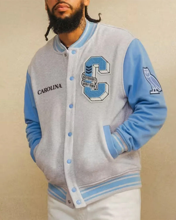 NCAA North Carolina Tar Heels OVO Varsity Jacket