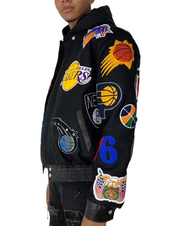 NBA Collage Black Jacket