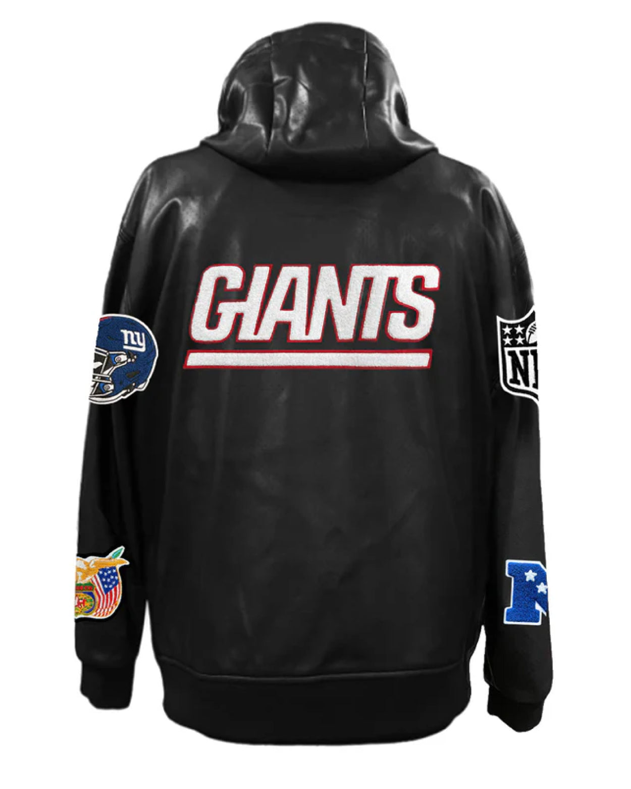 New York Giants Lightweight Vegan Zip-up Hooded Jacket