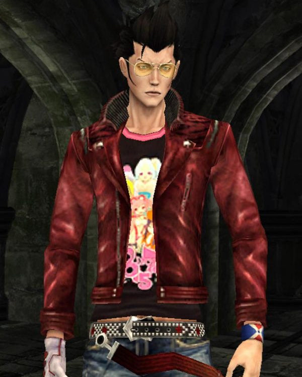 No More Heroes Red Leather Jacket