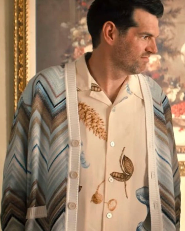 Nobody Wants This 2024 Timothy Simons Zig Zag Cardigan