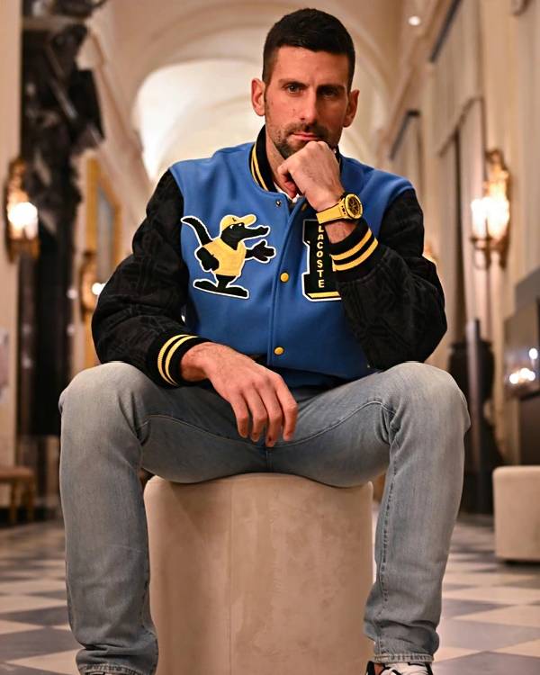 Novak Djokovic Lacoste Varsity Jacket