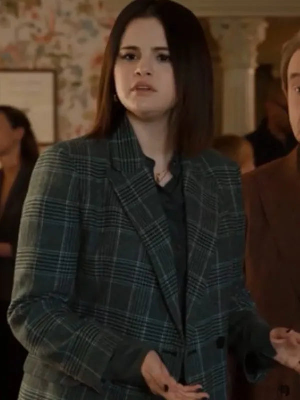 Only Murders in the Building S02 Selena Gomez Plaid Coat