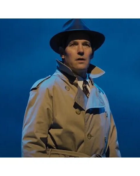 Only Murders in the Building S03 Paul Rudd Beige Coat