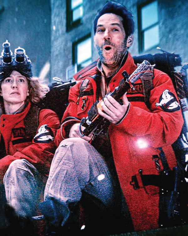 Ghostbusters Frozen Empire Paul Rudd Red Jacket