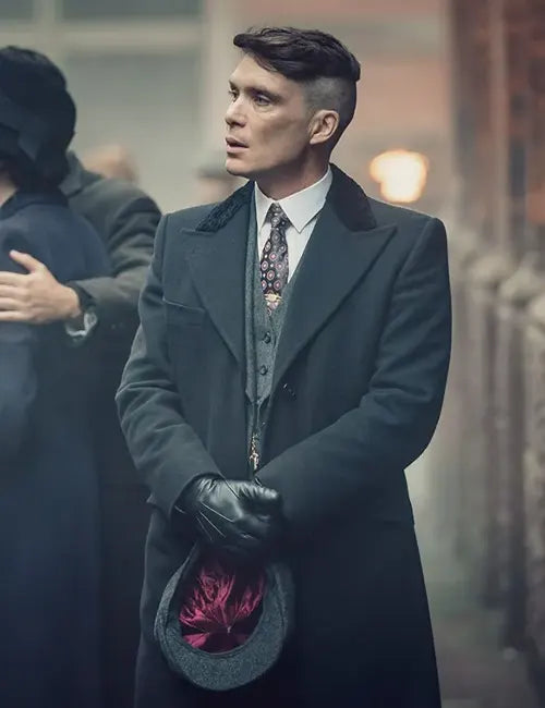 Thomas Shelby Peaky Blinders Black Trench Coat