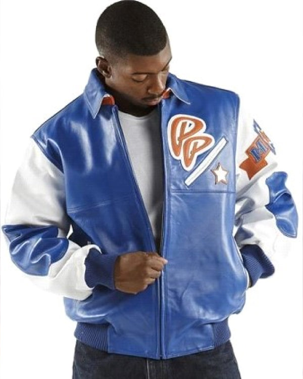 Pelle Pelle Soda Club Blue Leather Jacket