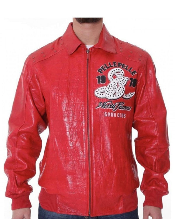 Pelle Pelle Soda Club Red Leather Jacket