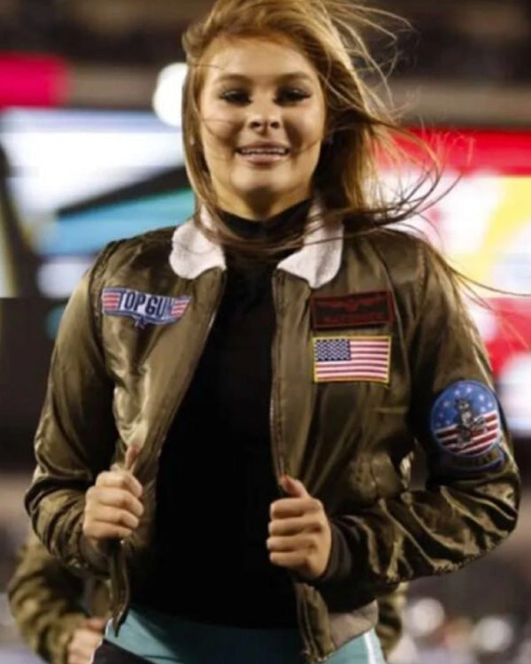 Philadelphia Eagles Cheerleaders Top Gun Jacket