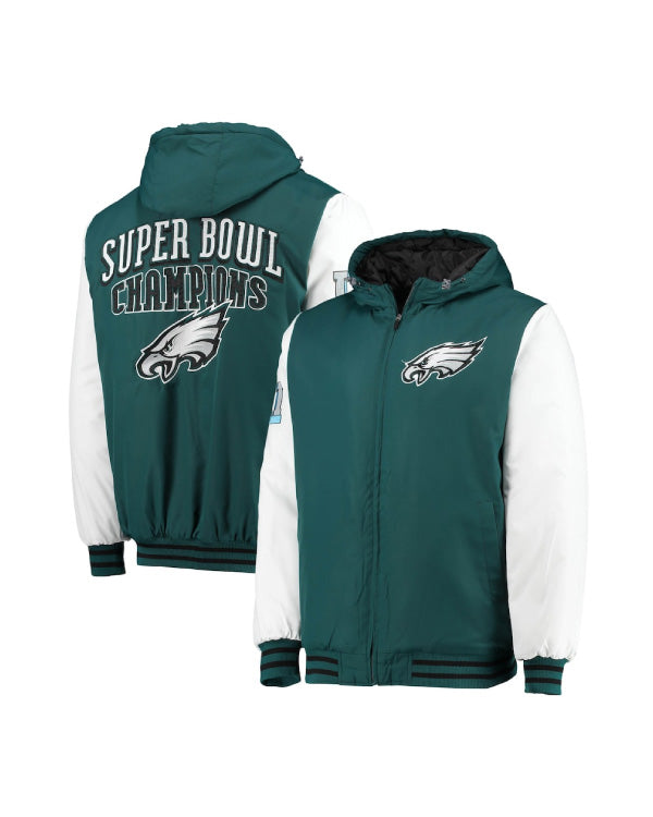 Philadelphia Eagles Green Varsity Full-zip Jacket