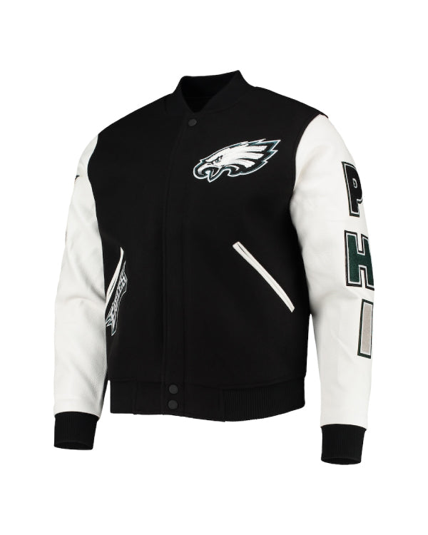 Philadelphia Eagles Pro Standard Logo Varsity Full-zip Jacket