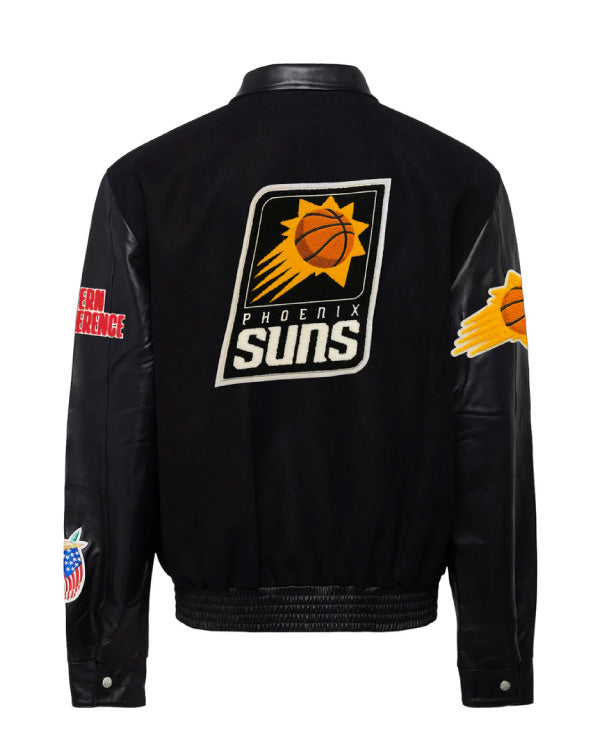 Phoenix Suns Black Wool & Leather Jacket