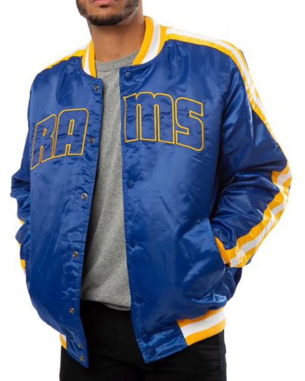 Rams LA Satin Blue Jacket