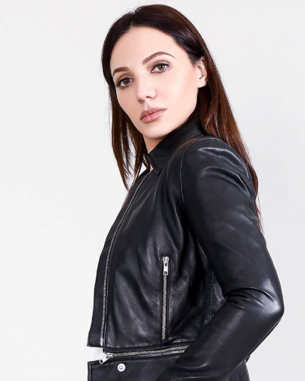 Rave Black Leather Jacket