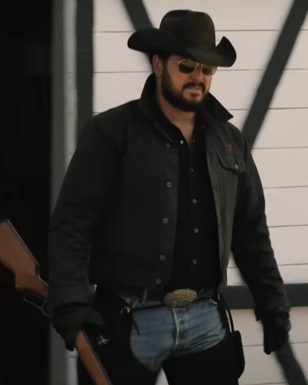 Rip Wheeler Yellowstone Season 5 Black Jacket And Hat