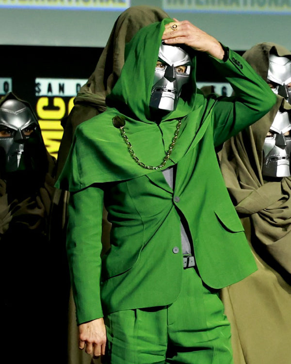 Robert Downey Jr Dr Doom Avengers Green Suit