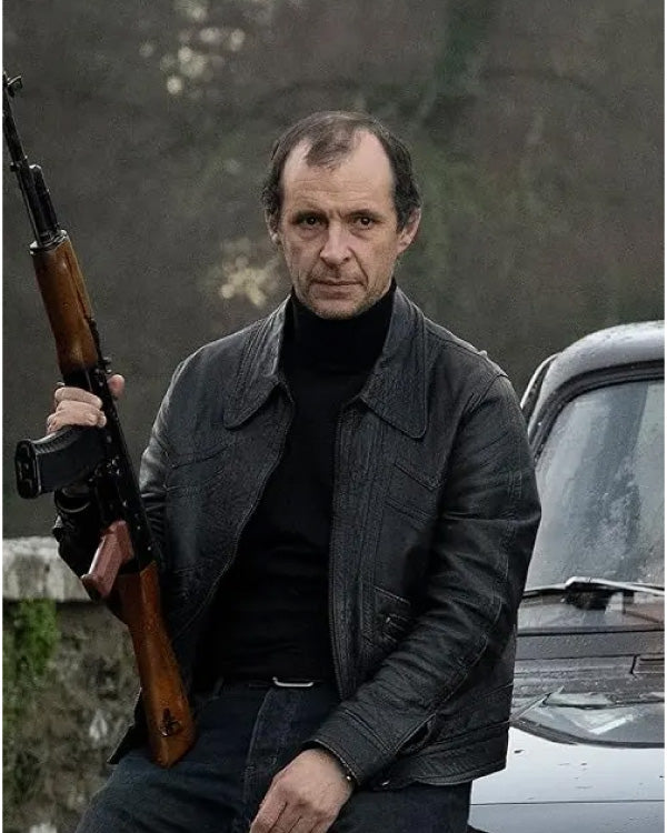 Roses War 2024 Tom Vaughan-lawlor Black Leather Jacket