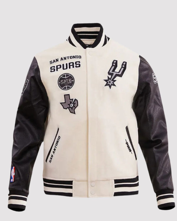 San Antonio Spurs Retro Classic Rib Varsity Jacket