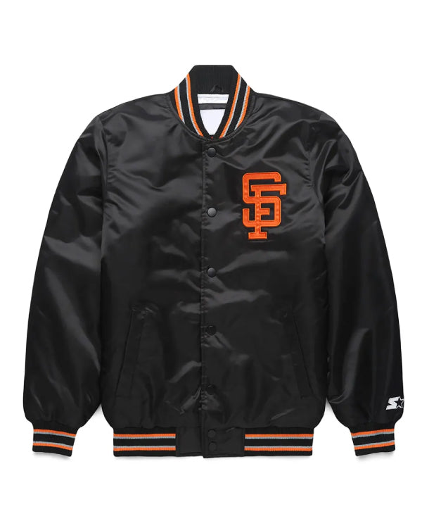 San Francisco Giants Classic Black Satin Jacket