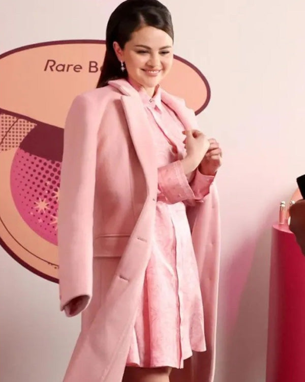 Selena Gomez Rare Beauty Pink Coat