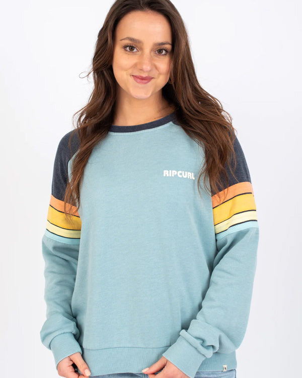 Surf Revival Raglan Sweatshirt in Navy by Rip Curl