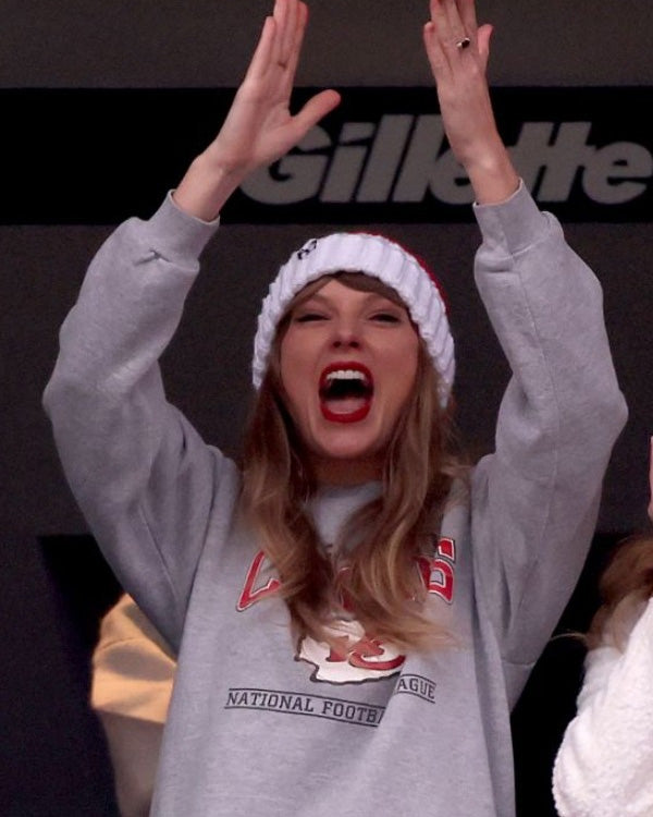 Taylor Swift Kansas City Chiefs Grey Sweatshirt