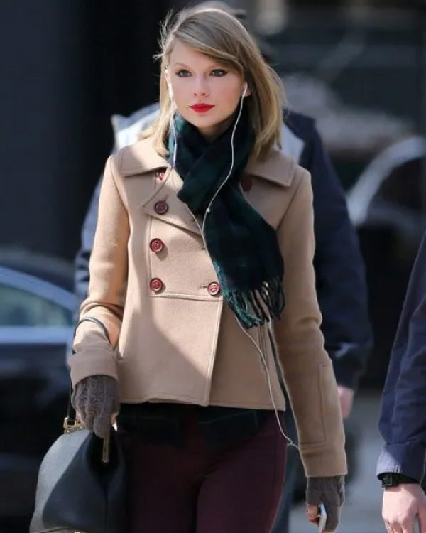 Taylor Swift New York Street Beige Peacoat