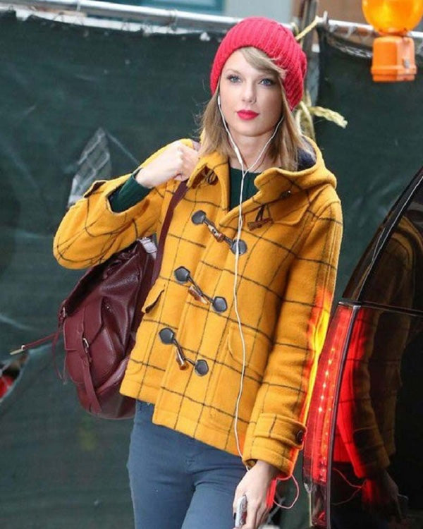 Taylor Swift Paddington Bear Yellow Toggle Coat