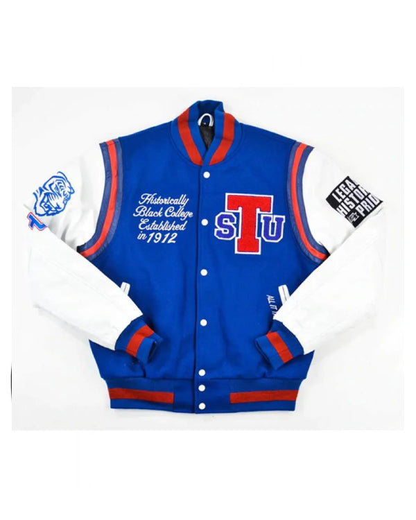 Tennessee State University Motto 2.0 Go Big Letterman Jacket